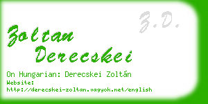 zoltan derecskei business card